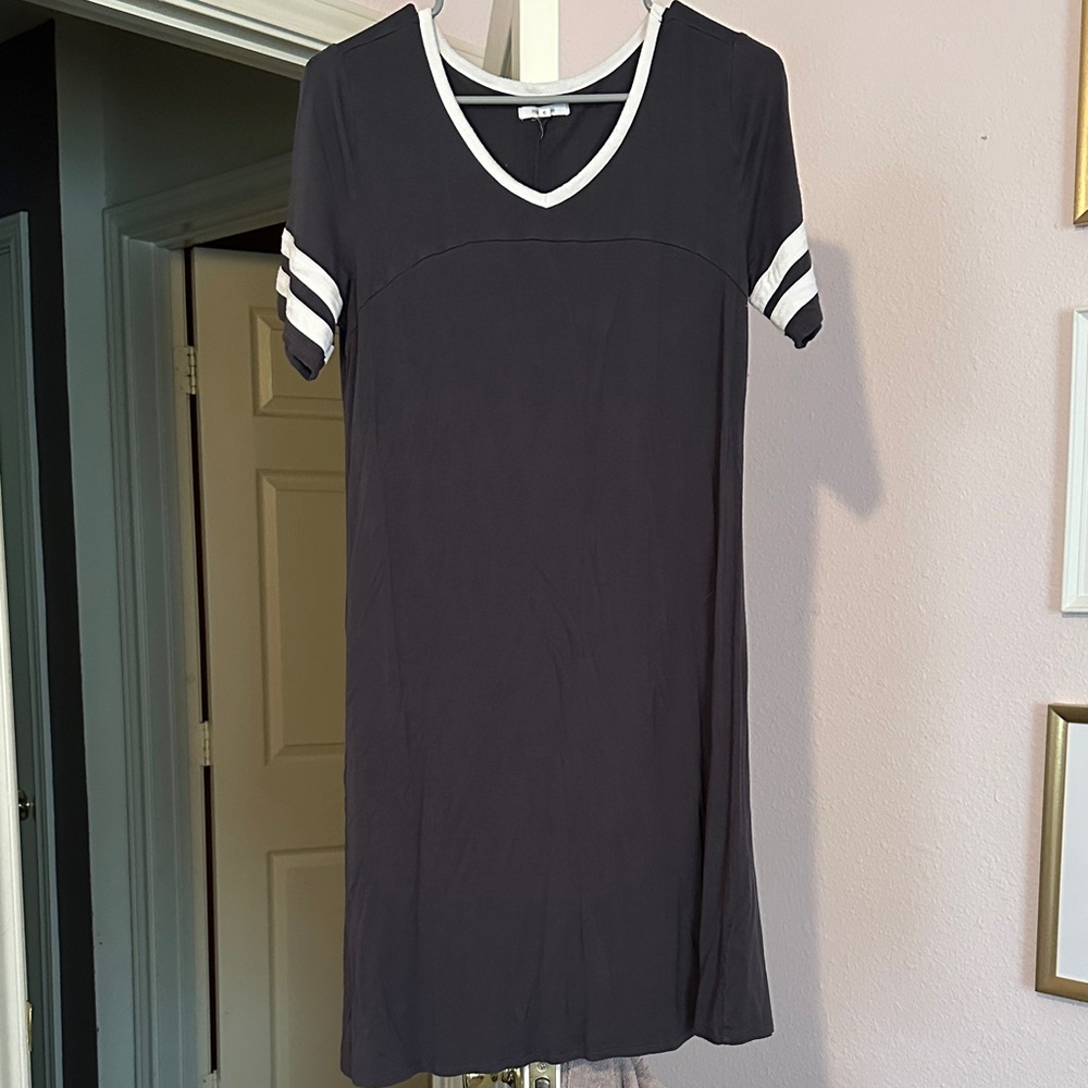Maurices Black and White Casual Dress